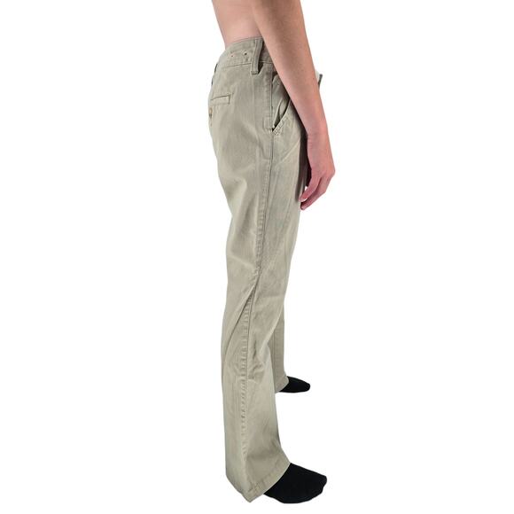 Arizona Jean Co Juniors Sz 5S Short Bootcut Khaki Pants Light Sage Green - Picture 2 of 6